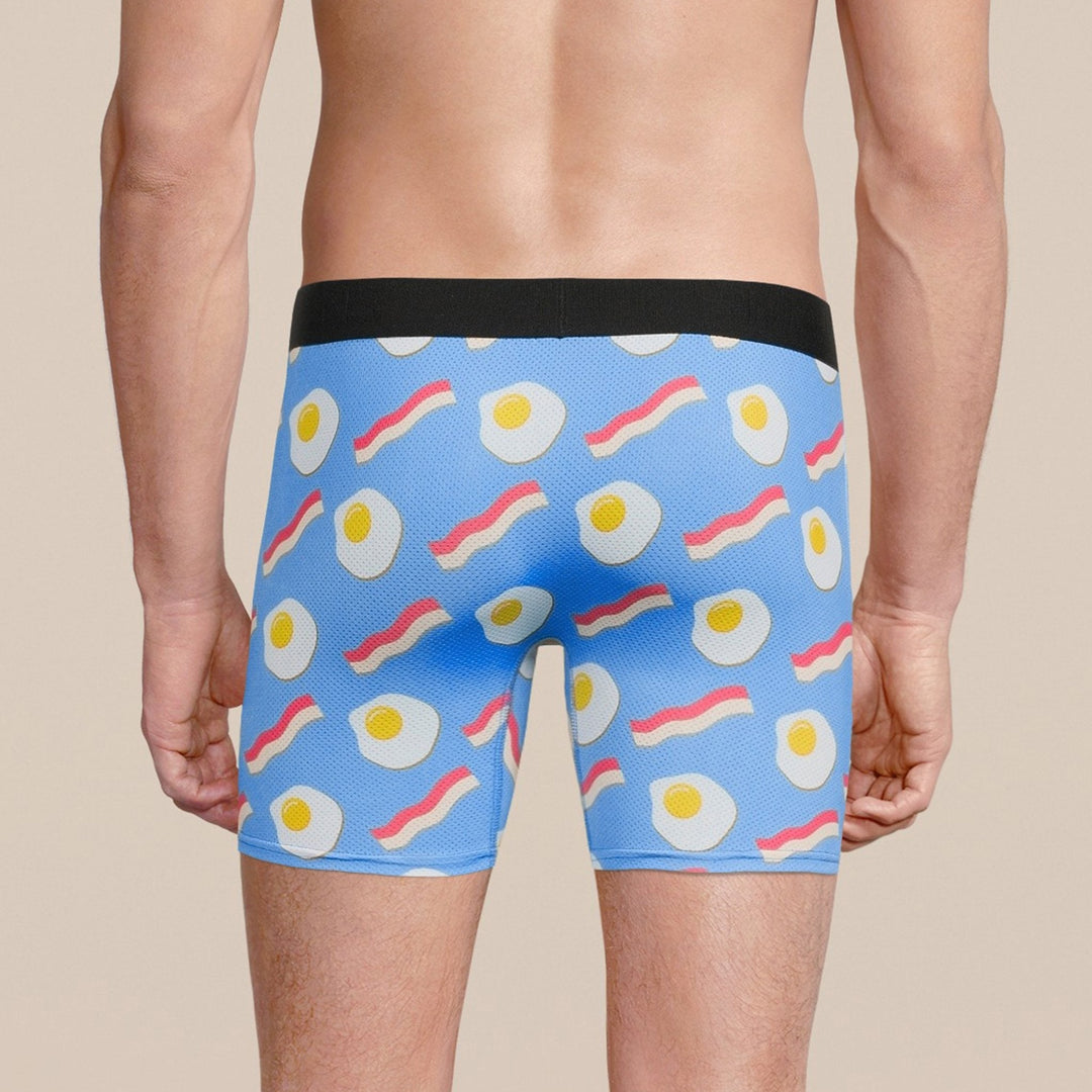 Manbuns Bacon and Eggs Boxer Brief Underwear