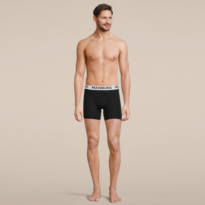 Manbuns Classic Black Boxer Brief Underwear