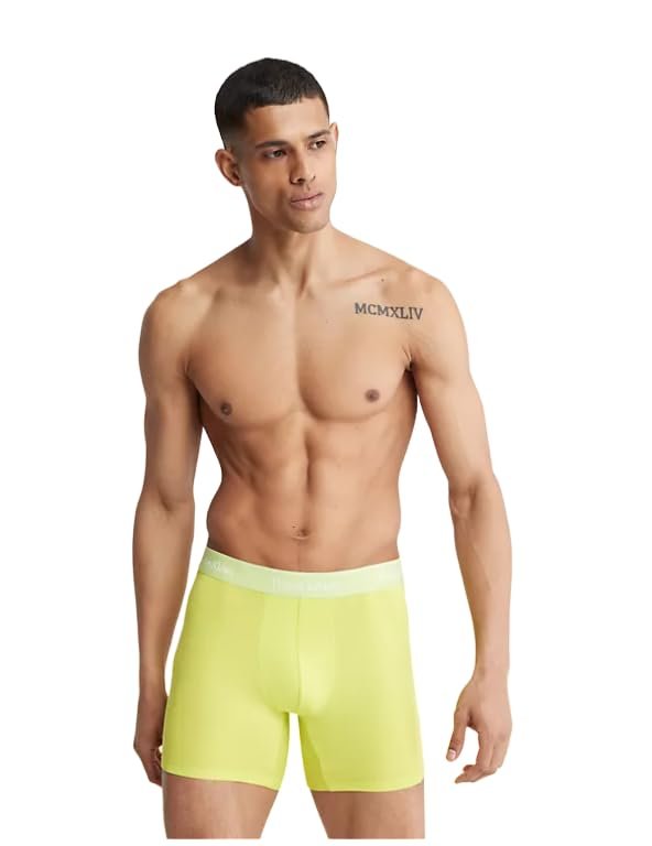 Calvin Klein Men's Pride This Is Love Tonal Micro Boxer Brief Lemon Lime