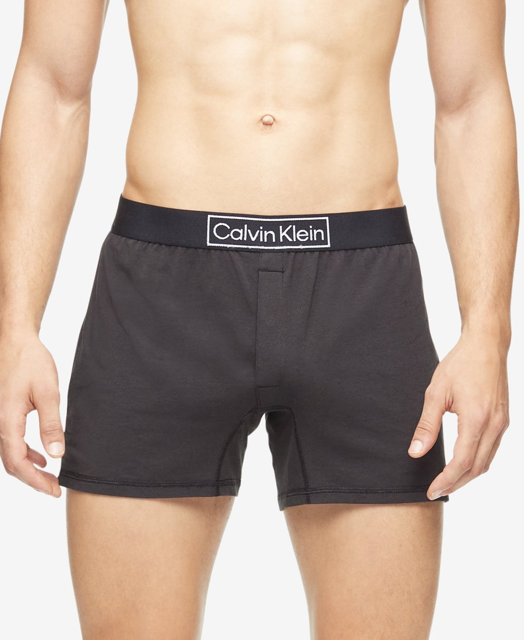 Calvin Klein Men's Underwear Reimagined Heritage Slim Boxer Black X-Large