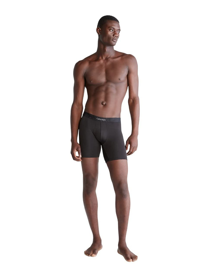 Calvin Klein Men's Embossed Icon Micro Long Boxer Brief