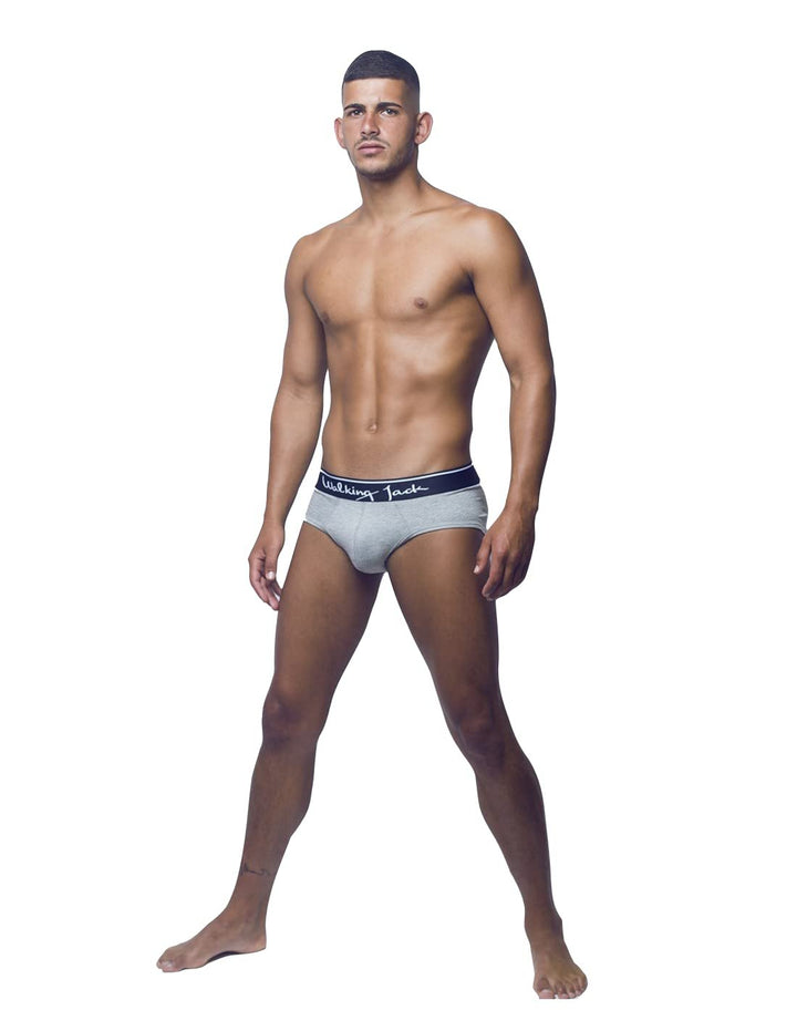 Walking Jack Solid Briefs Ash Medium
