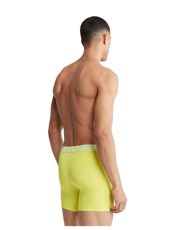 Calvin Klein Men's Pride This Is Love Tonal Micro Boxer Brief Lemon Lime