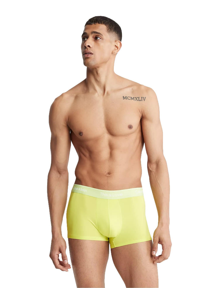 Calvin Klein Pride This Is Love Tonal Low Rise Trunk Lemon Lime
