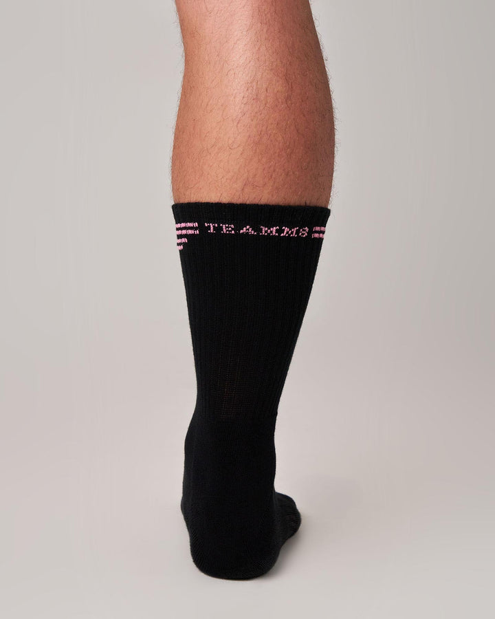 TEAMM8 Crew Socks (Tan/White) | Men's Designer Socks