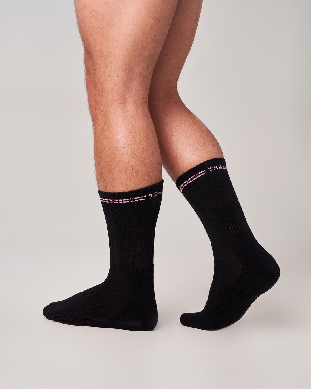TEAMM8 Crew Socks (Tan/White) | Men's Designer Socks