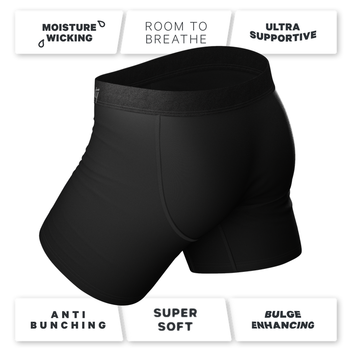 Shinesty "The 009" Black Tuxedo Ball Hammock® Pouch Underwear