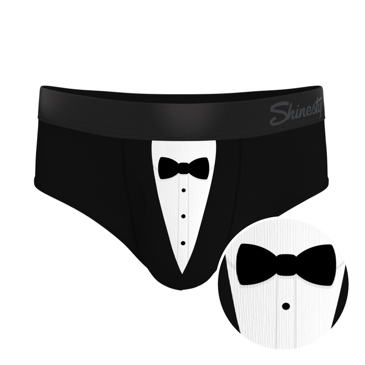Shinesty "009" Black Tuxedo Ball Hammock® Pouch Briefs