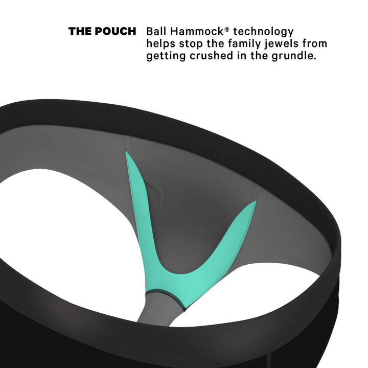 Shinesty "009" Black Tuxedo Ball Hammock® Pouch Briefs