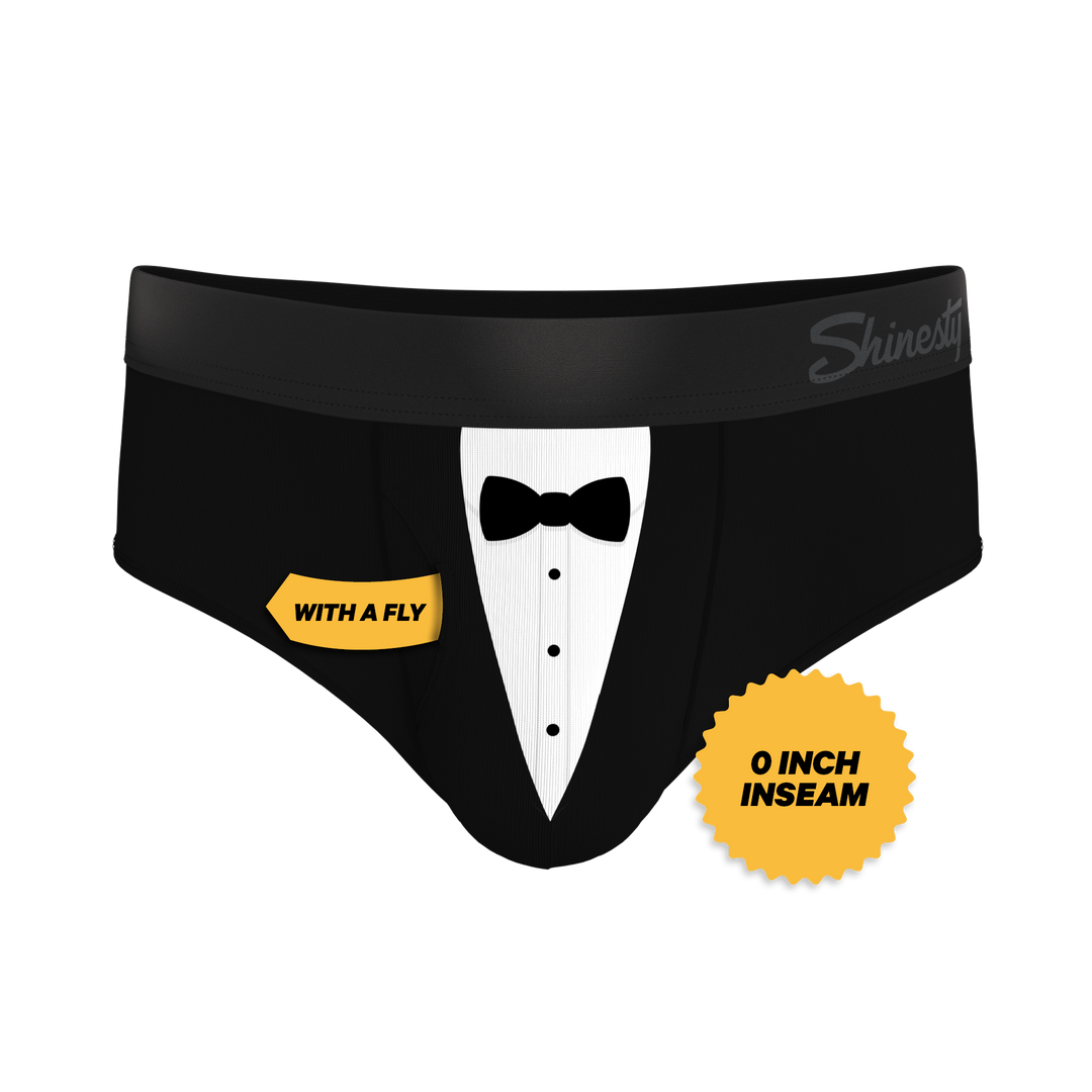 Shinesty "009" Black Tuxedo Ball Hammock® Pouch Briefs