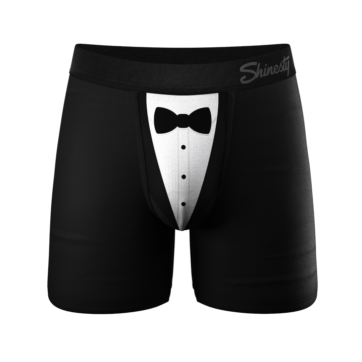 Shinesty "The 009" Black Tuxedo Ball Hammock® Pouch Underwear