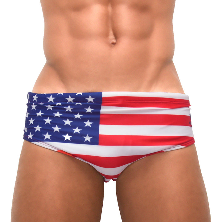 CA-RIO-CA Team USA Flag Print Sunga – handcrafted Brazilian men's swimwear USA flag design