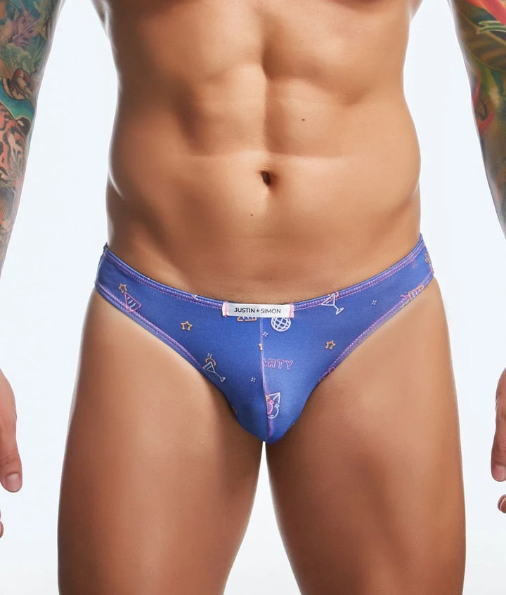 Justin+Simon Printed Bikini Brief Men's Bikini Brief – men's briefs