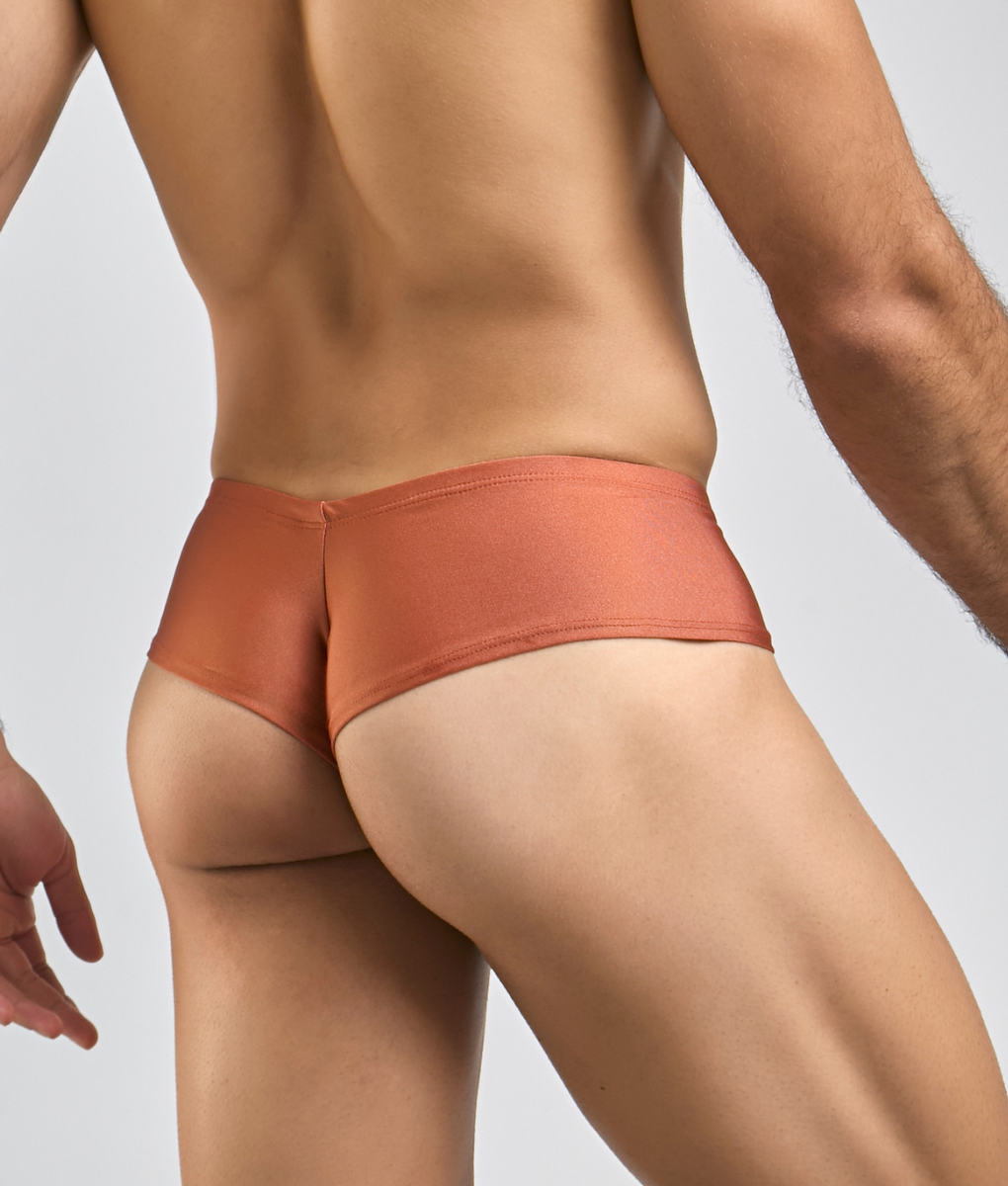 Malebasics Justin + Simon Cheek men's cheeky brief – soft chlorine-resistant underwear and swimwear