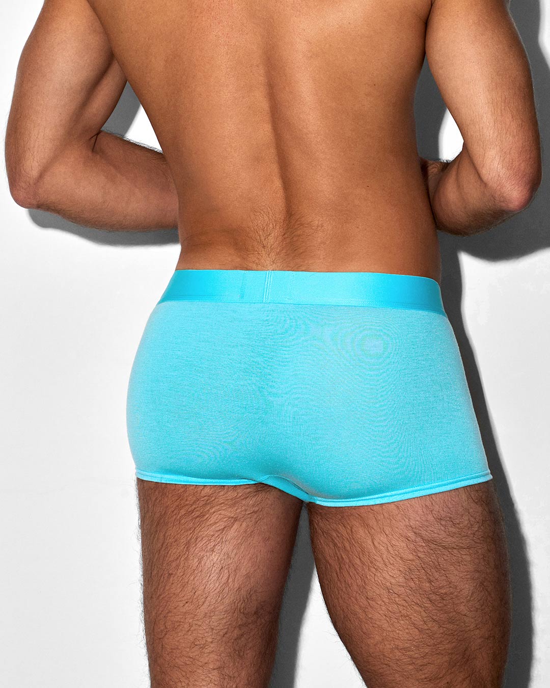 C-IN2 Super Bright Trunk in neon blue – men's neon halftone low rise trunk underwear