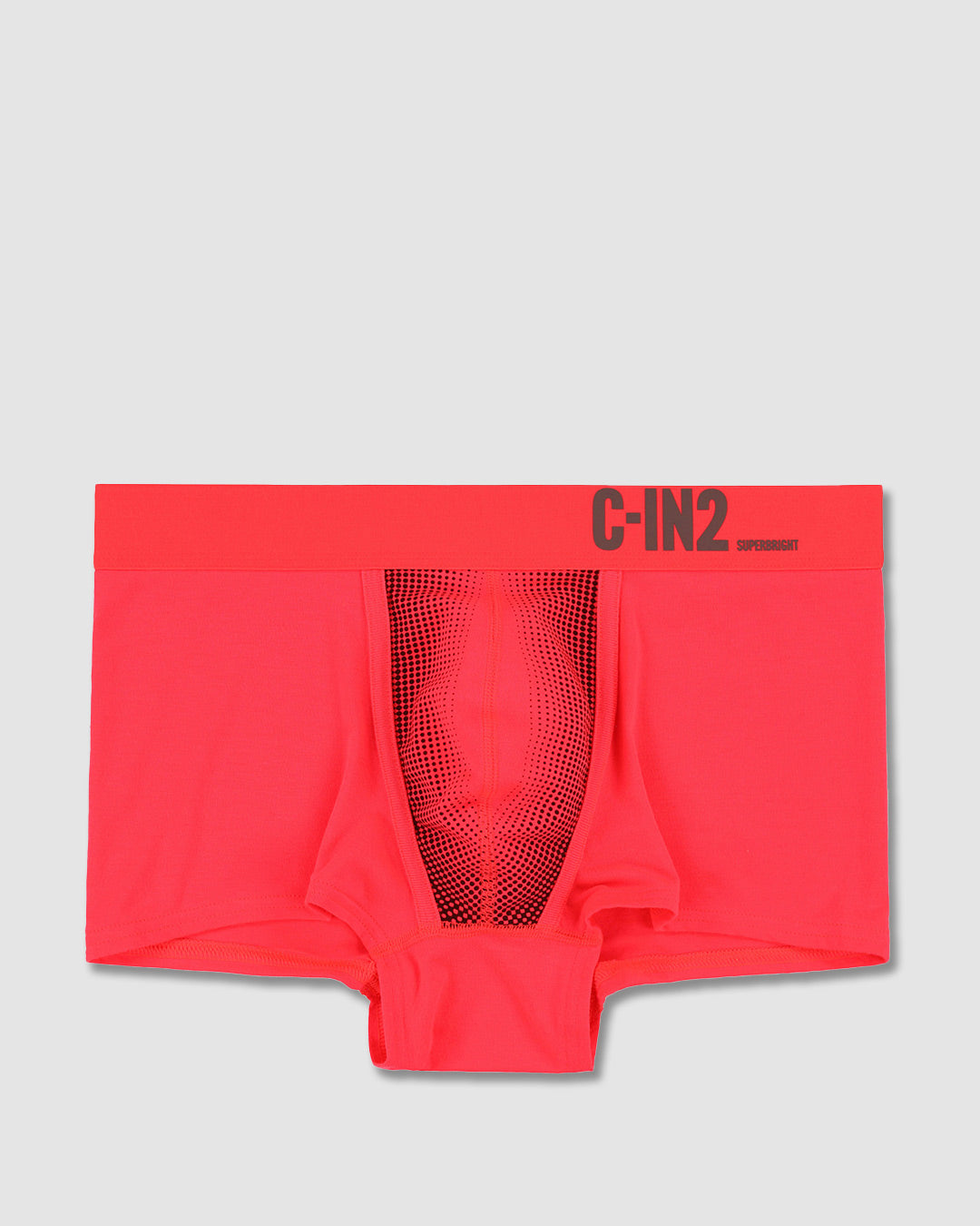 C-IN2 Super Bright Trunk in neon red – men's neon halftone low rise trunk underwear