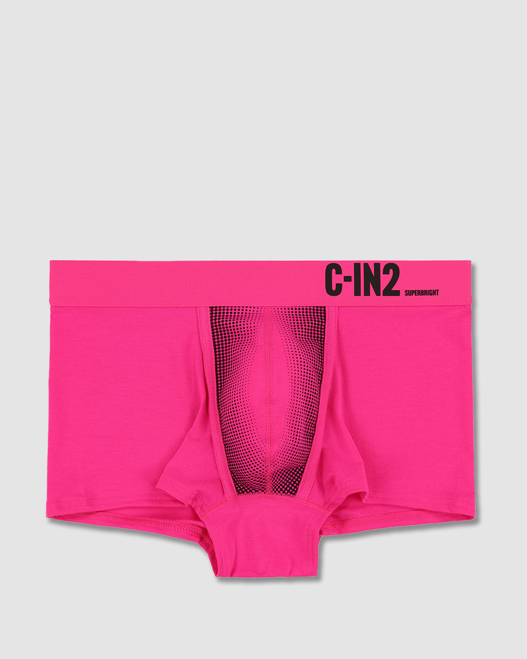 C-IN2 Super Bright Trunk in neon pink – men's neon halftone low rise trunk underwear