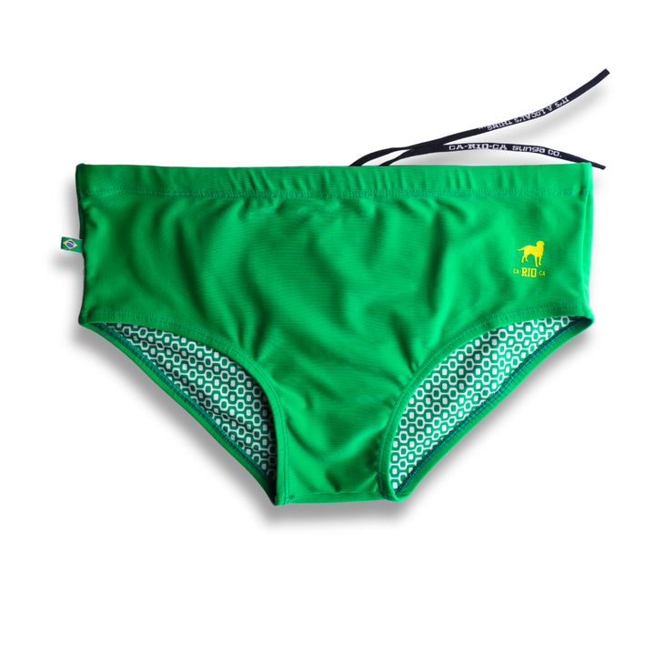 CA-RIO-CA Men's Hortelã Green solid Swimming Sunga Beachwear for Men Swimwear in 