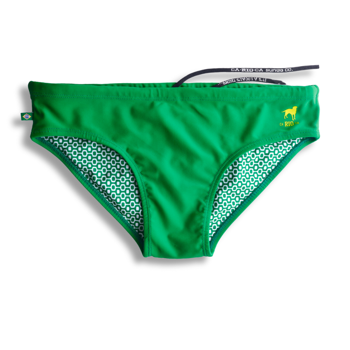 CA-RIO-CA Men's Hortelã Green solid Swimming Sunga Beachwear for Men Swimwear in 