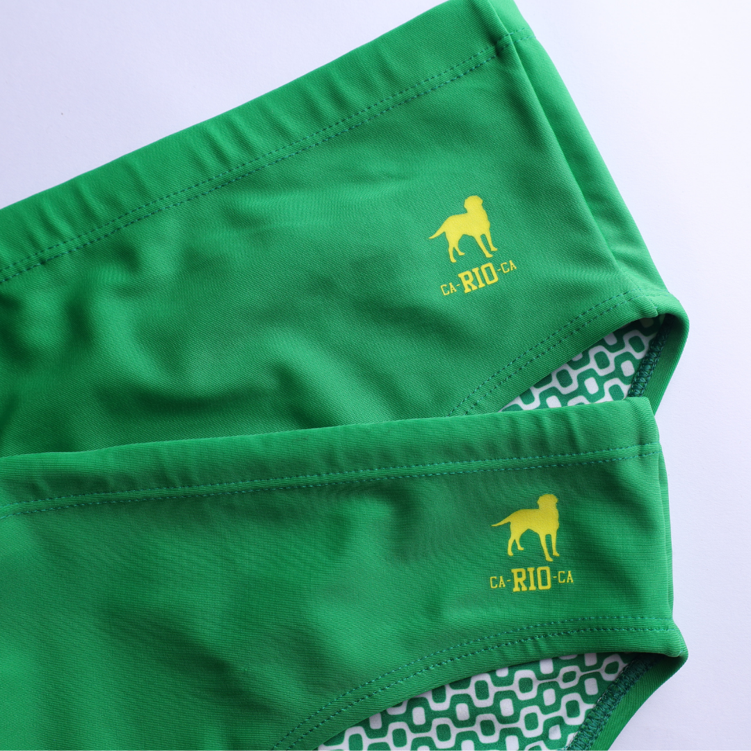 CA-RIO-CA Men's Hortelã Green solid Swimming Sunga Beachwear for Men Swimwear in 