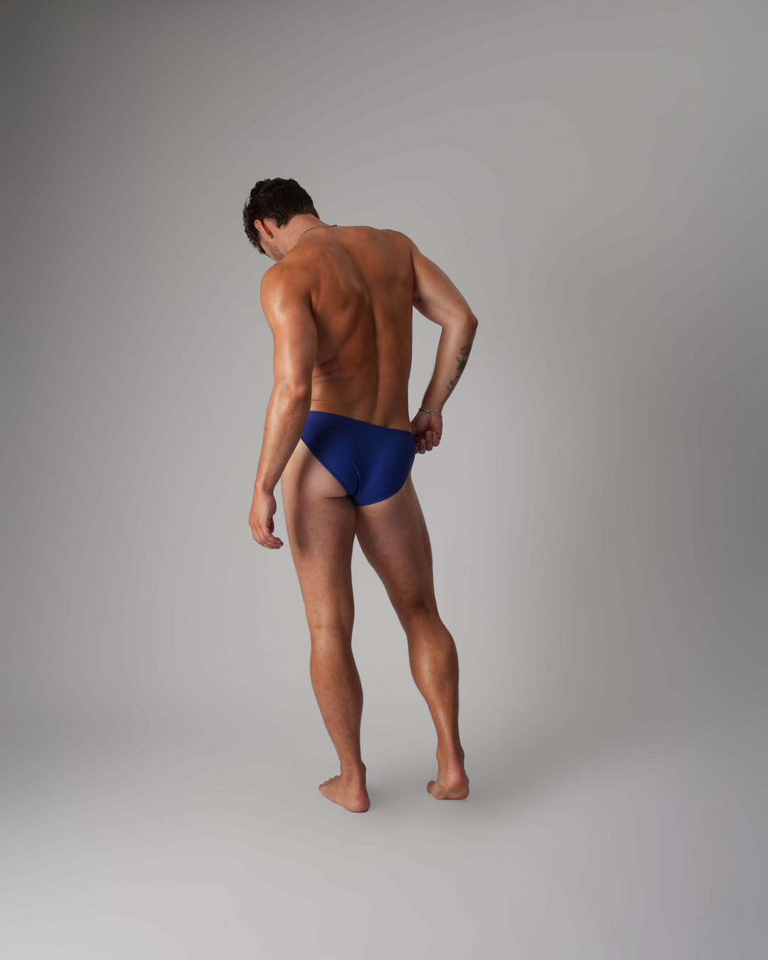 Teamm8 Eclipse Bikini Brief — Ultramarine | Textured Men's Bikini Brief