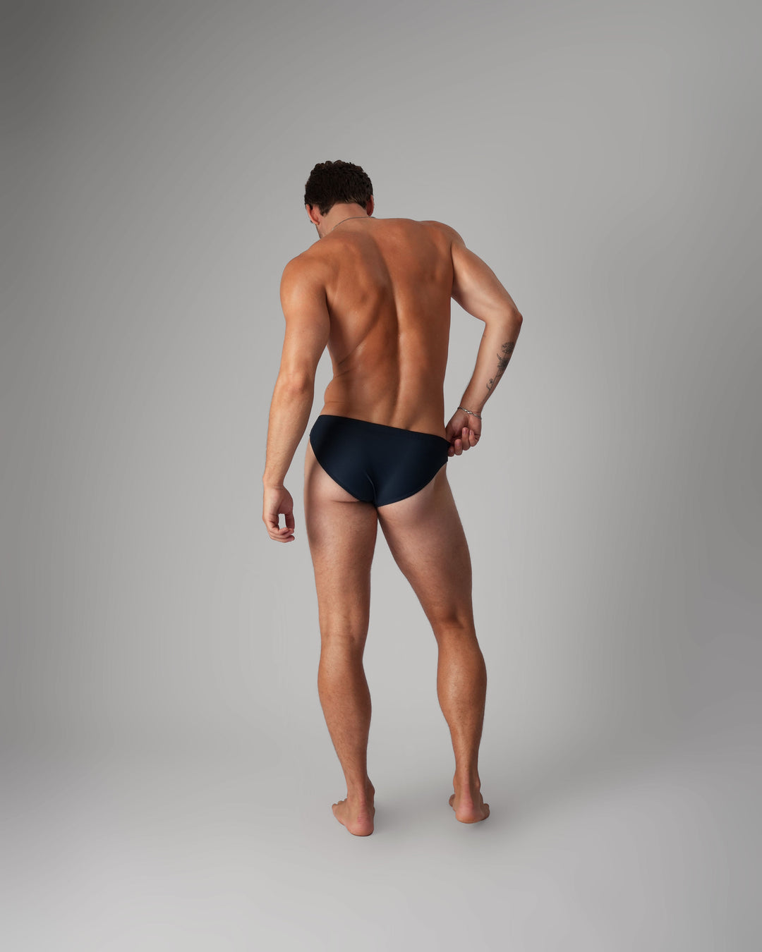 Teamm8 Eclipse Bikini Brief — Midnight | Textured Men's Bikini Brief Underwear