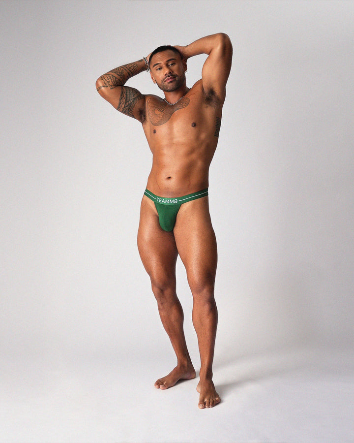 TEAMM8 Icon Thong - Forest Green Men's Minimalist Underwear