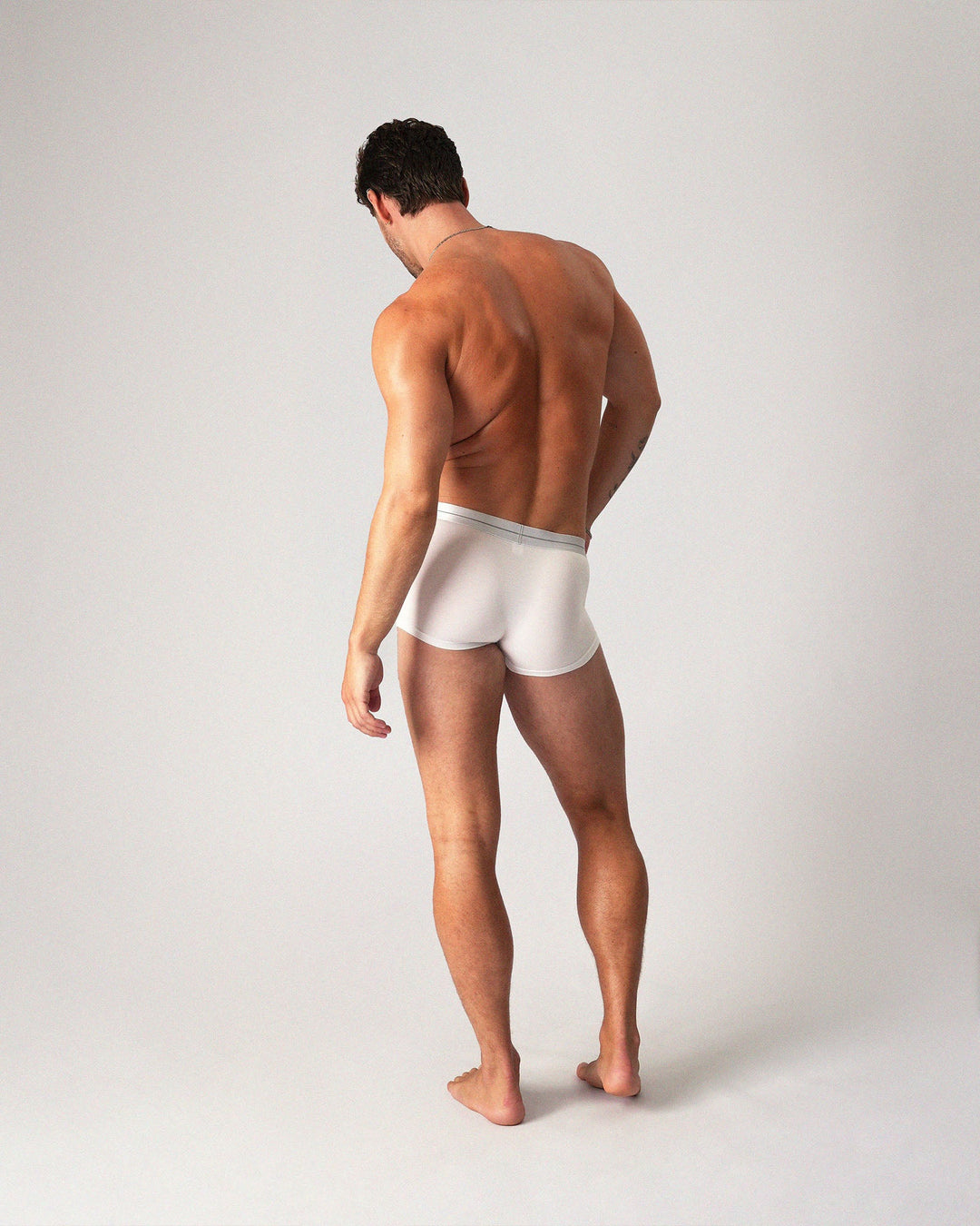 Teamm8 Icon Trunk — Optic White | Premium Men's Trunk Underwear