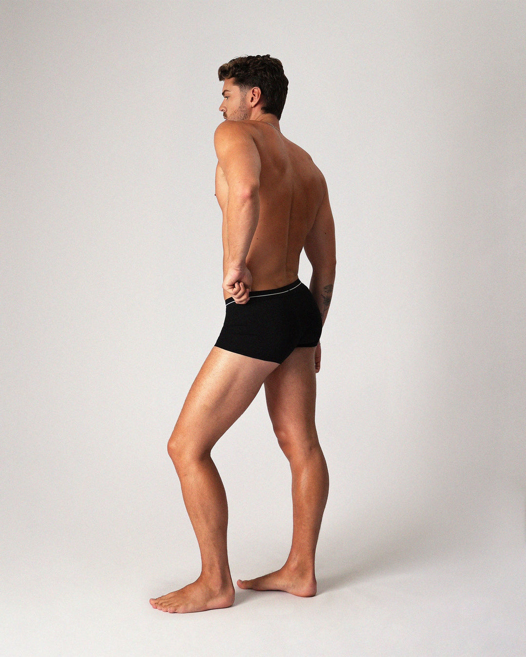 TEAMM8 Icon Trunk - Onyx Black Men's Low-Rise Cotton Trunks