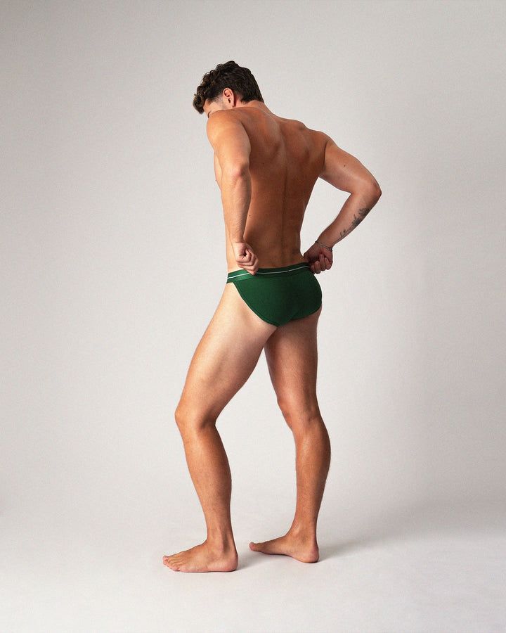 Teamm8 Icon Sports Brief — Forest Green | Men's Athletic Brief Underwear