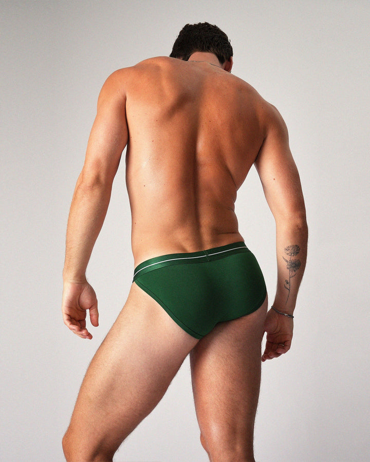 Teamm8 Icon Sports Brief — Forest Green | Men's Athletic Brief Underwear