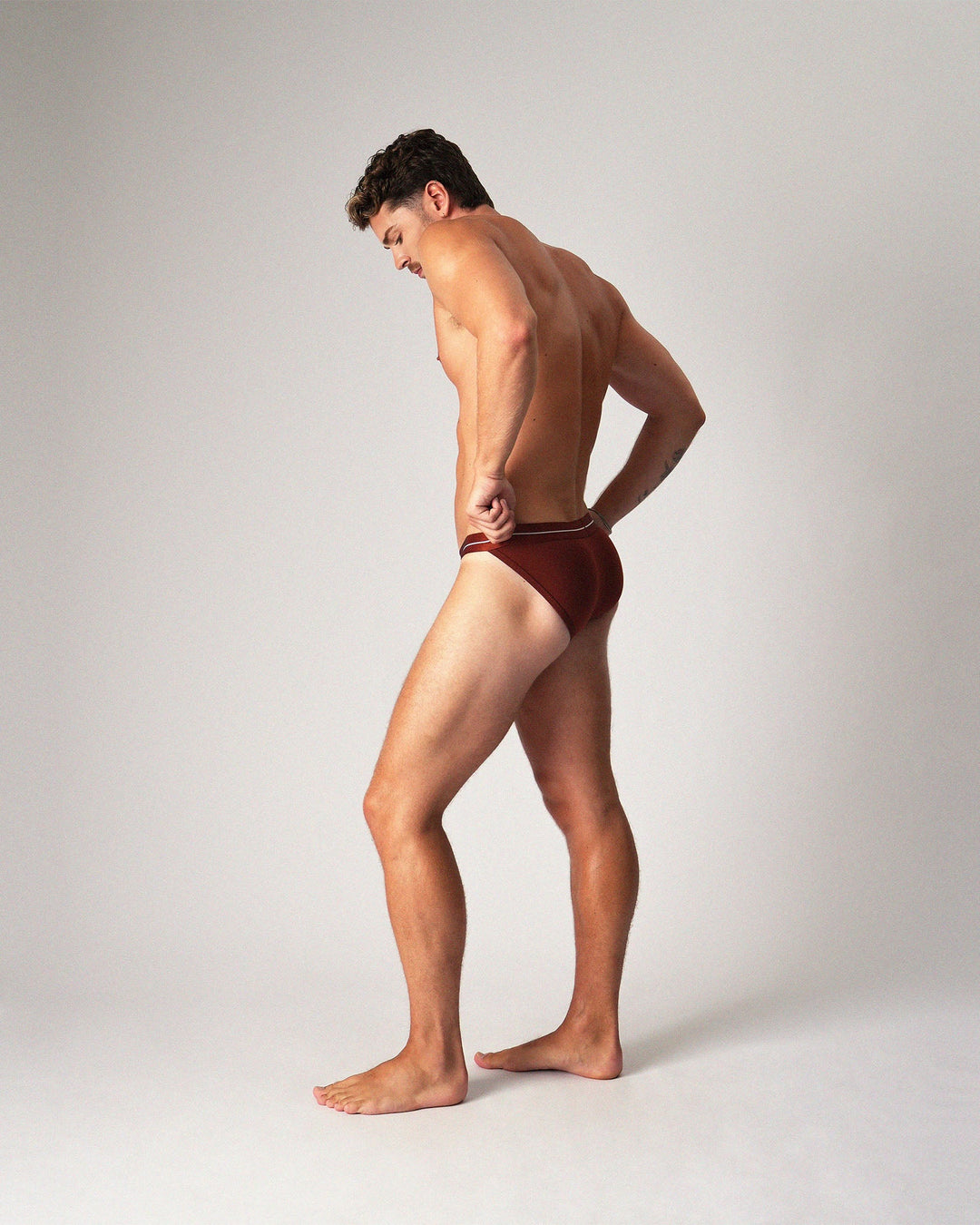 Teamm8 Icon Sports Brief — Cocoa | Men's Athletic Brief Underwear