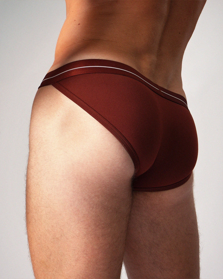 Teamm8 Icon Sports Brief — Cocoa | Men's Athletic Brief Underwear