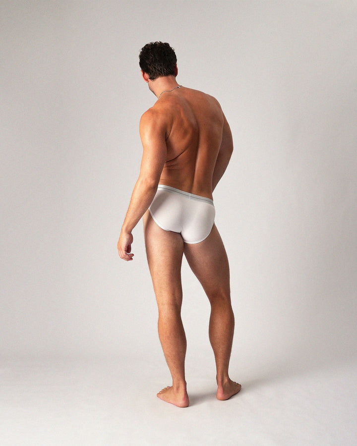 TEAMM8 Icon Brief - Optic White Men's Designer Cotton Brief