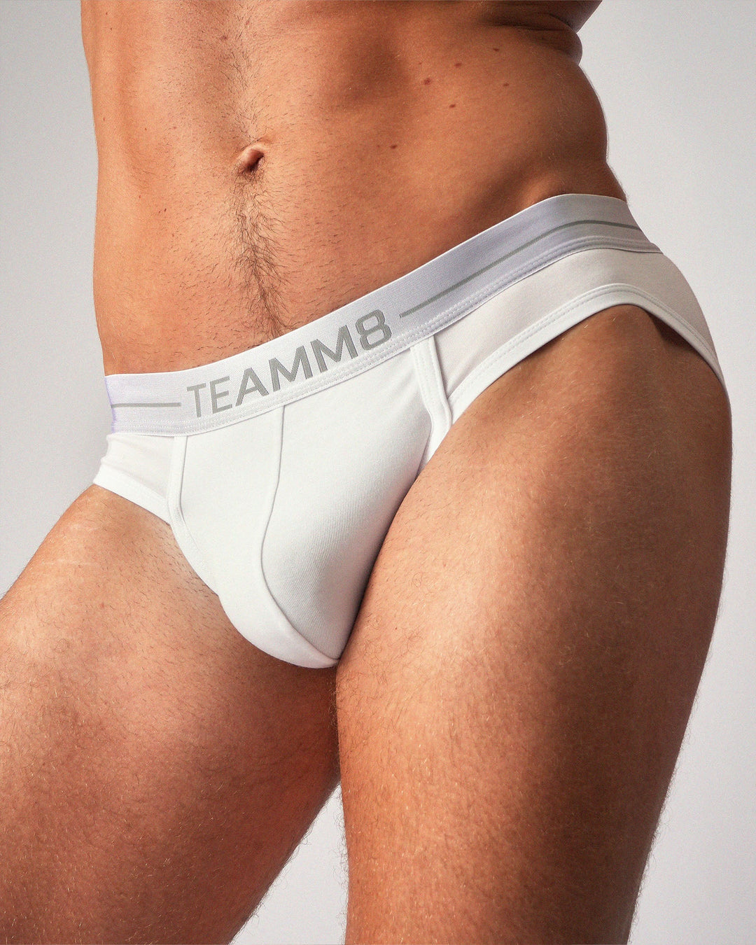 TEAMM8 Icon Brief - Optic White Men's Designer Cotton Brief