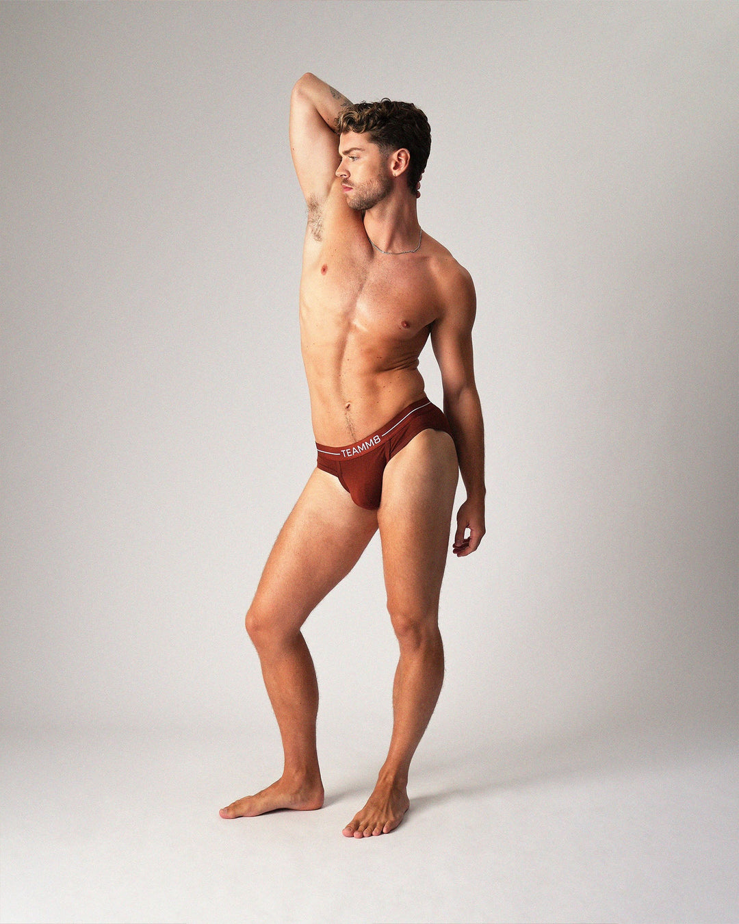 Teamm8 Icon Brief — Cocoa | Premium Men's Brief Underwear