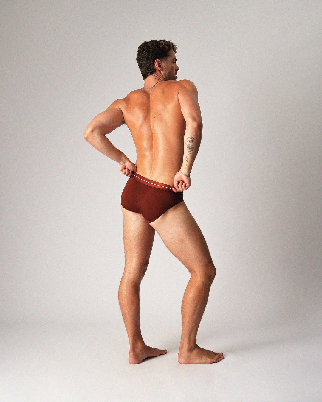 Teamm8 Icon Brief — Cocoa | Premium Men's Brief Underwear