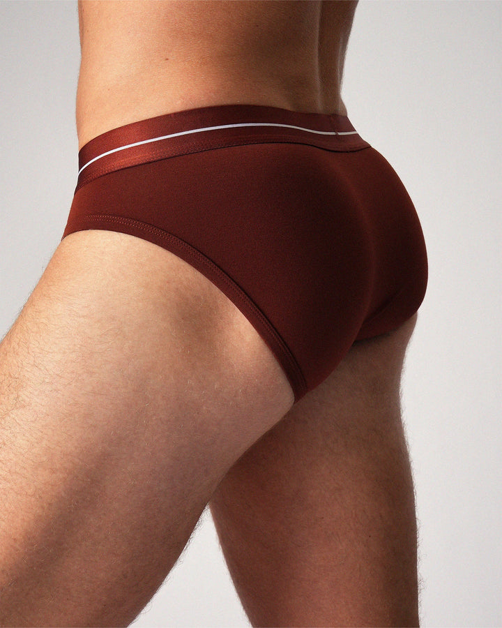 Teamm8 Icon Brief — Cocoa | Premium Men's Brief Underwear