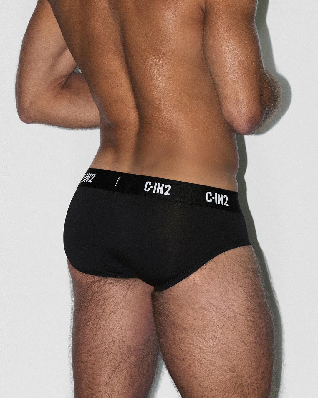 C-IN2 Premium Stretch 3-Pack Mid Rise Brief in black – men's mid-rise cotton-modal brief 3-pack