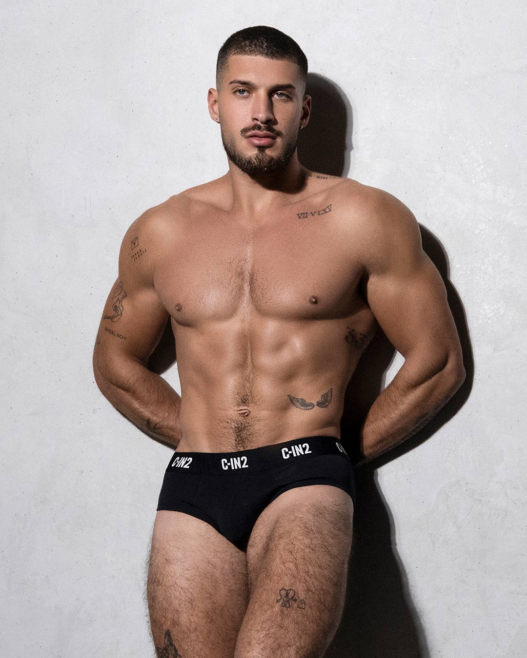C-IN2 Premium Stretch 3-Pack Mid Rise Brief in black – men's mid-rise cotton-modal brief 3-pack