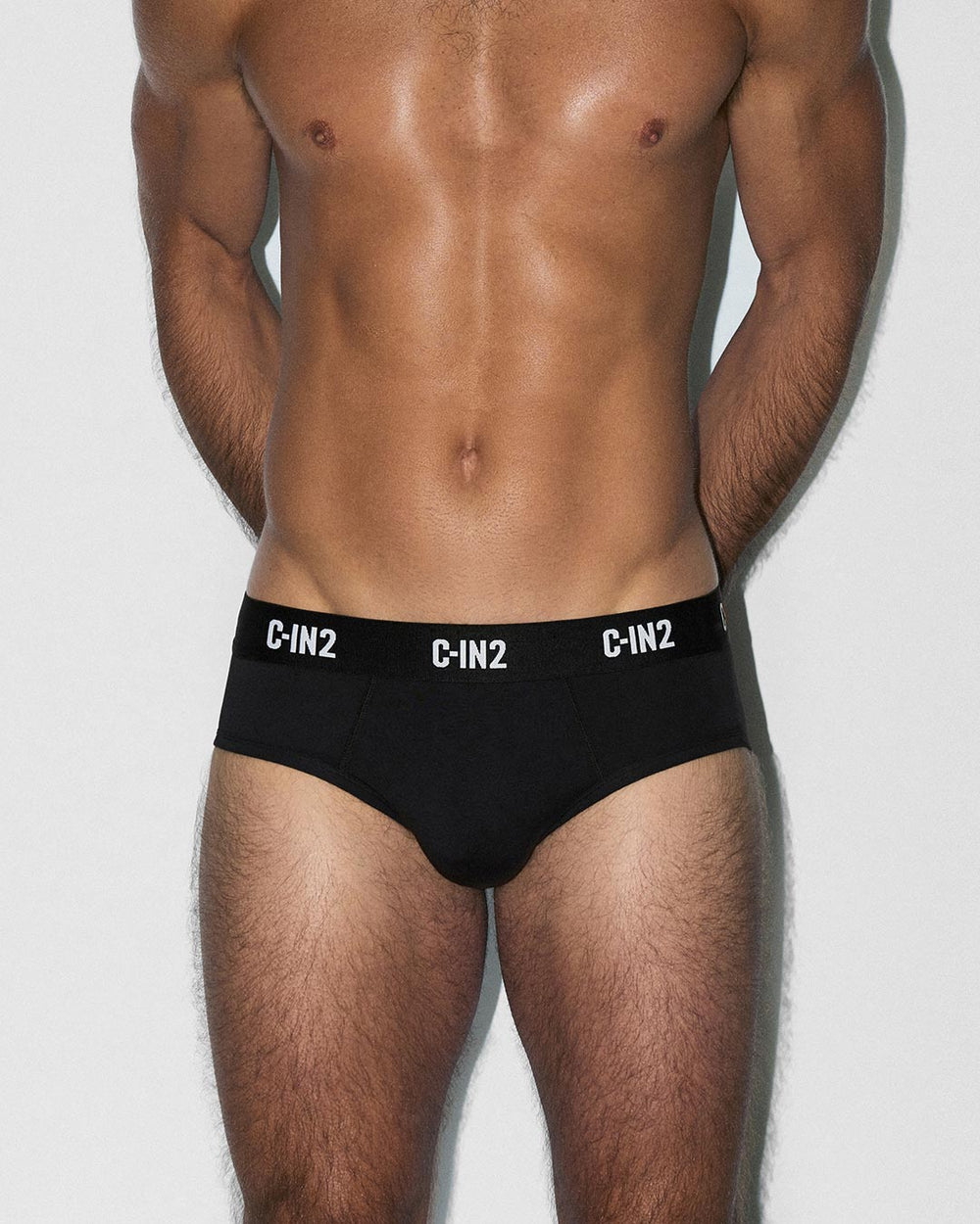 C-IN2 Premium Stretch 3-Pack Mid Rise Brief in black – men's mid-rise cotton-modal brief 3-pack
