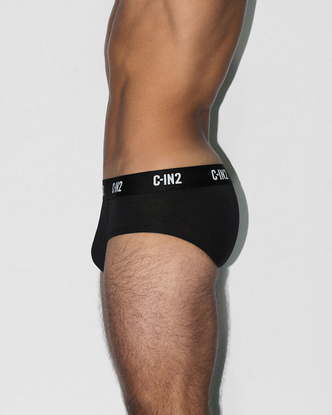 C-IN2 Premium Stretch 3-Pack Mid Rise Brief in black – men's mid-rise cotton-modal brief 3-pack