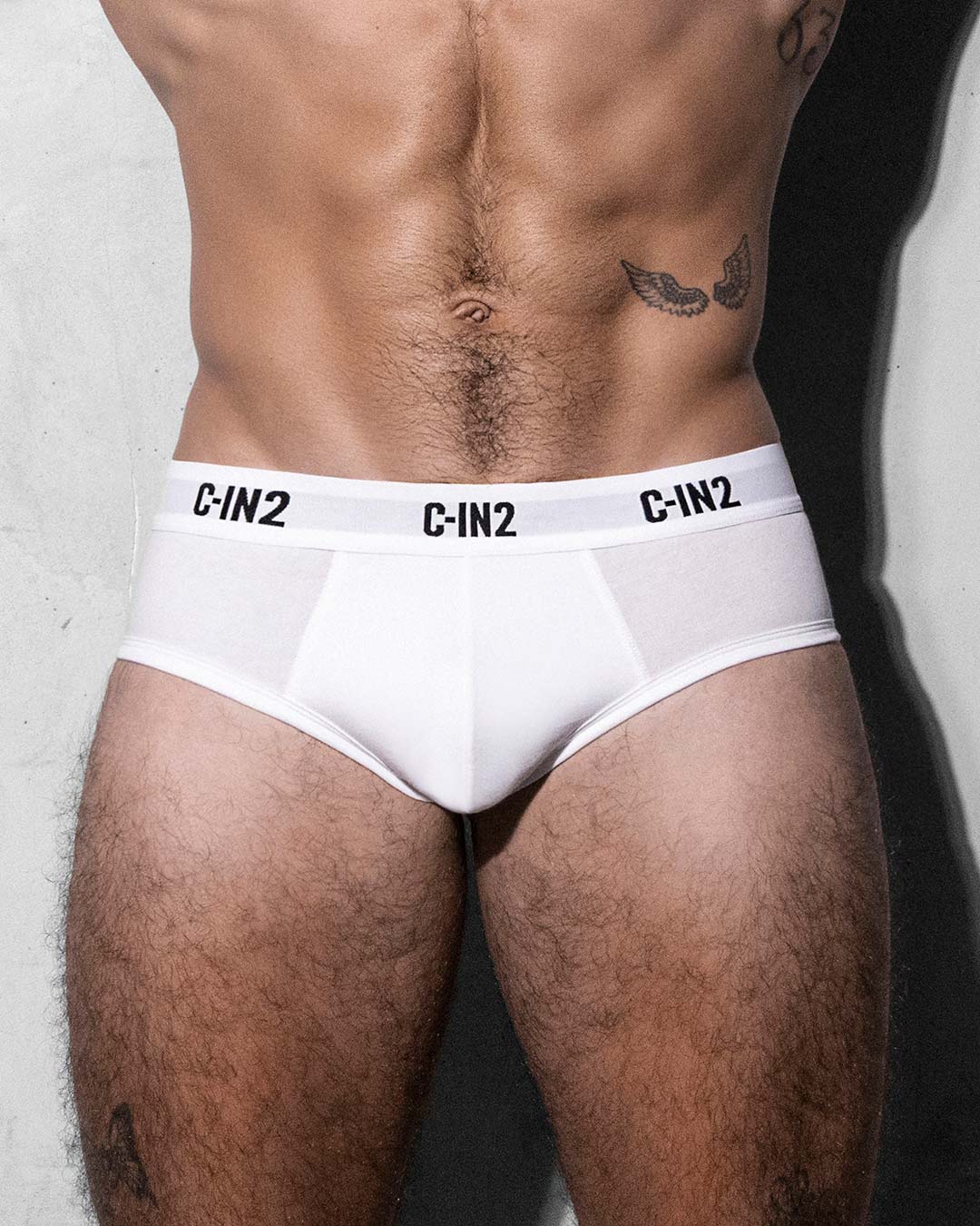 C-IN2 Premium Stretch 3-Pack Mid Rise Brief in white – men's mid-rise cotton-modal brief 3-pack