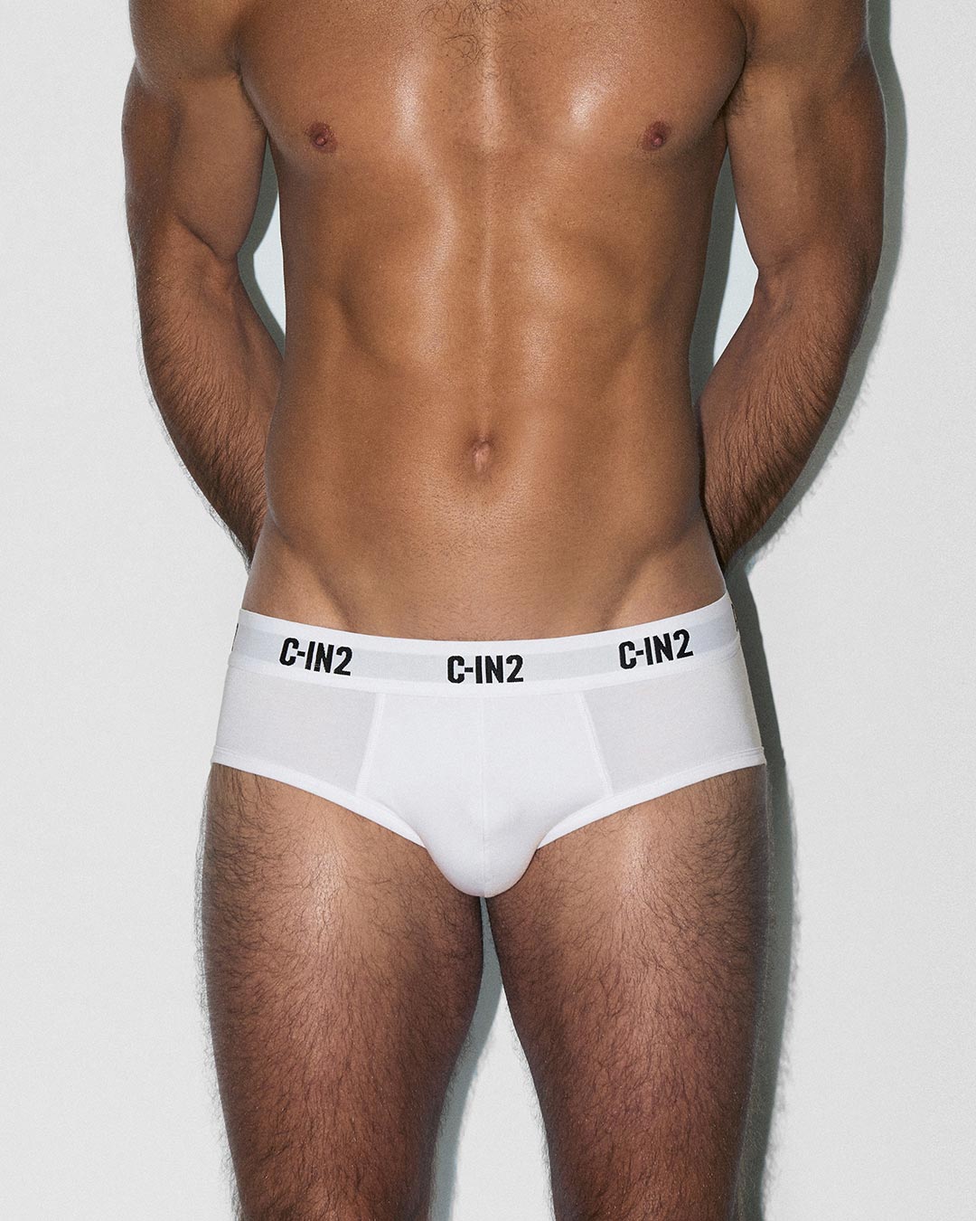 C-IN2 Premium Stretch 3-Pack Mid Rise Brief in white – men's mid-rise cotton-modal brief 3-pack