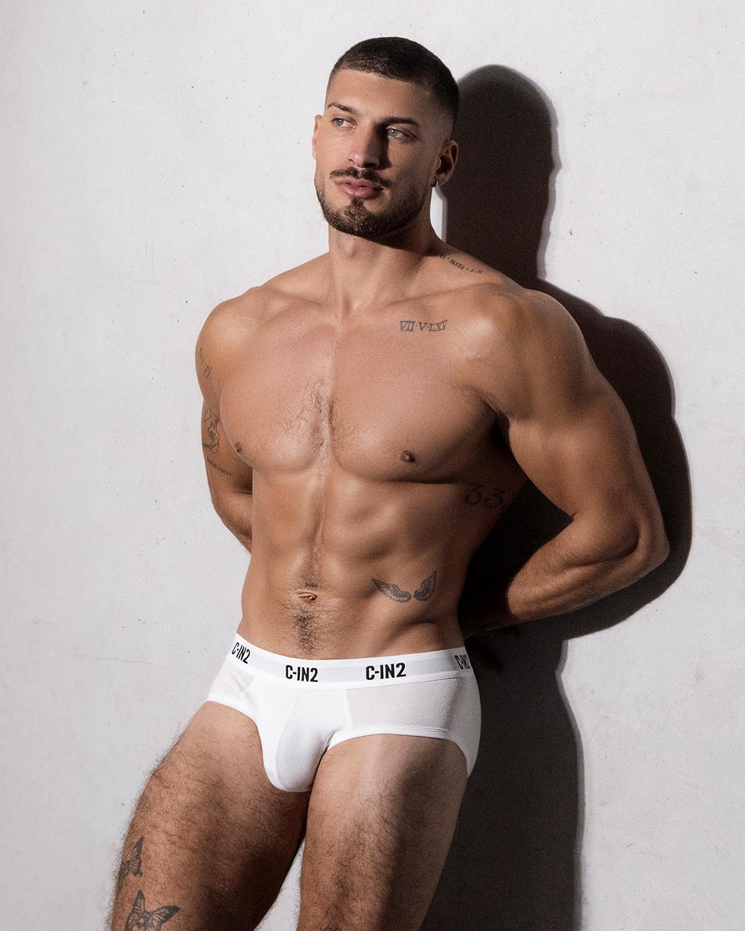 C-IN2 Premium Stretch 3-Pack Low Rise Brief in white – men's low-rise cotton-modal brief 3-pack