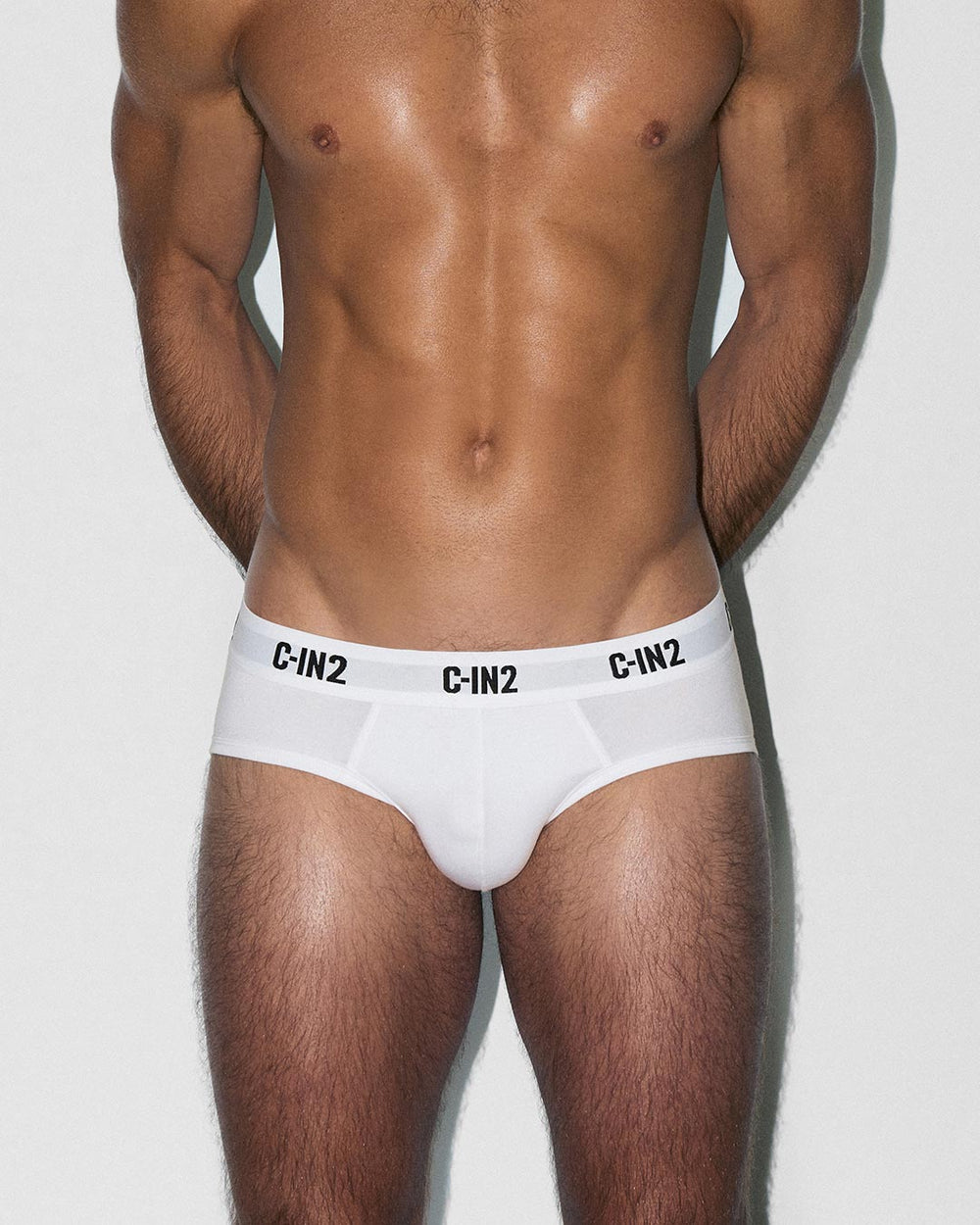 C-IN2 Premium Stretch 3-Pack Low Rise Brief in white – men's low-rise cotton-modal brief 3-pack