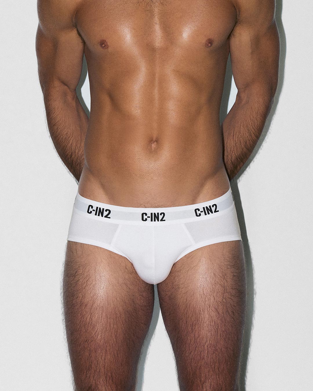 C-IN2 Premium Stretch 3-Pack Low Rise Brief in white – men's low-rise cotton-modal brief 3-pack