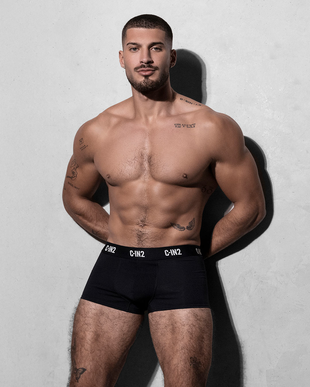 C-IN2 Premium Stretch 3-Pack Trunk in black – men's mid-rise cotton-modal trunk 3-pack