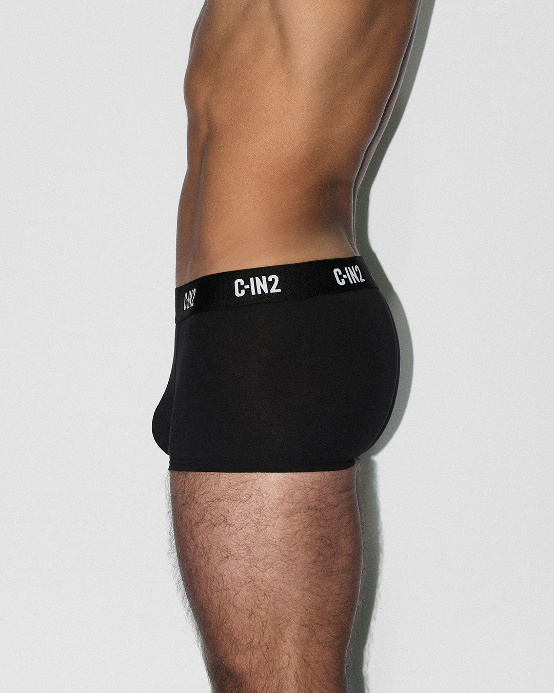 C-IN2 Premium Stretch 3-Pack Trunk in black – men's mid-rise cotton-modal trunk 3-pack
