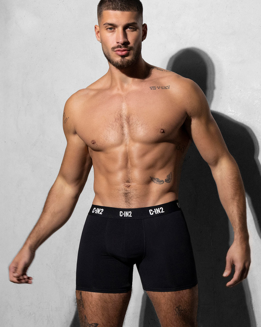 C-IN2 Premium Stretch 3-Pack Boxer Brief in black – men's cotton-modal boxer brief 3-pack